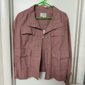 LOFT Women's Mauve Utility Jacket